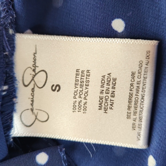 Jessica Simpson Sheer Sleeveless Cut Out Back Top Blouse. Size S - Picture 5 of 8